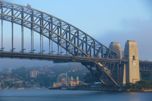 Luna Park and the Sydney Harbour Bridge, Sydney Australia