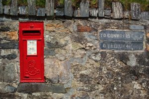 For over a century this Edwardian postbox, bearing the ornate cipher of King Edward VII, has cellected the letters from the locals in Betws-y-Coed