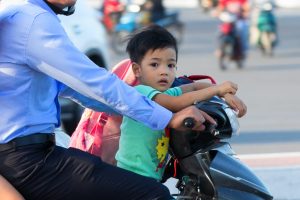 Rush hour in Da Nang, Vietnam