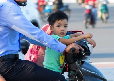 Rush hour in Da Nang, Vietnam